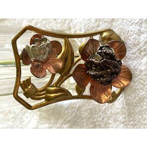 Early Twentieth Century Copper and Brass Brooch